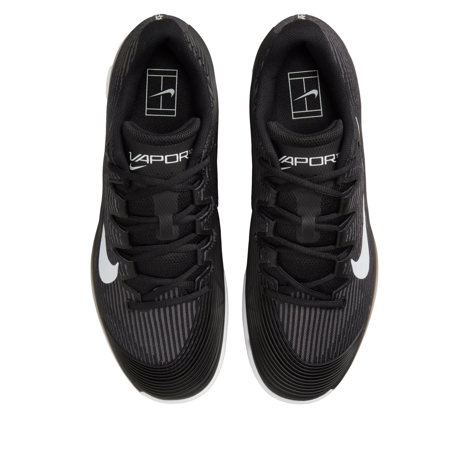 Nike Court Air Zoom Vapor 12 HC 'Black Dark Smoke Grey White' FV5552-001