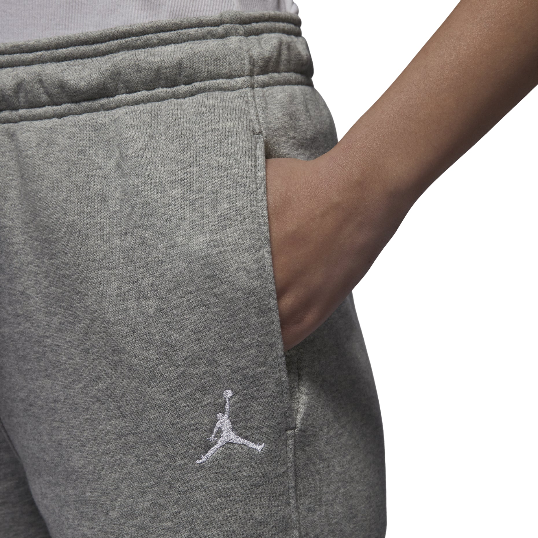 (WMNS) Air Jordan Brooklyn Fleece Sweatpants 'Grey' FN4495-063