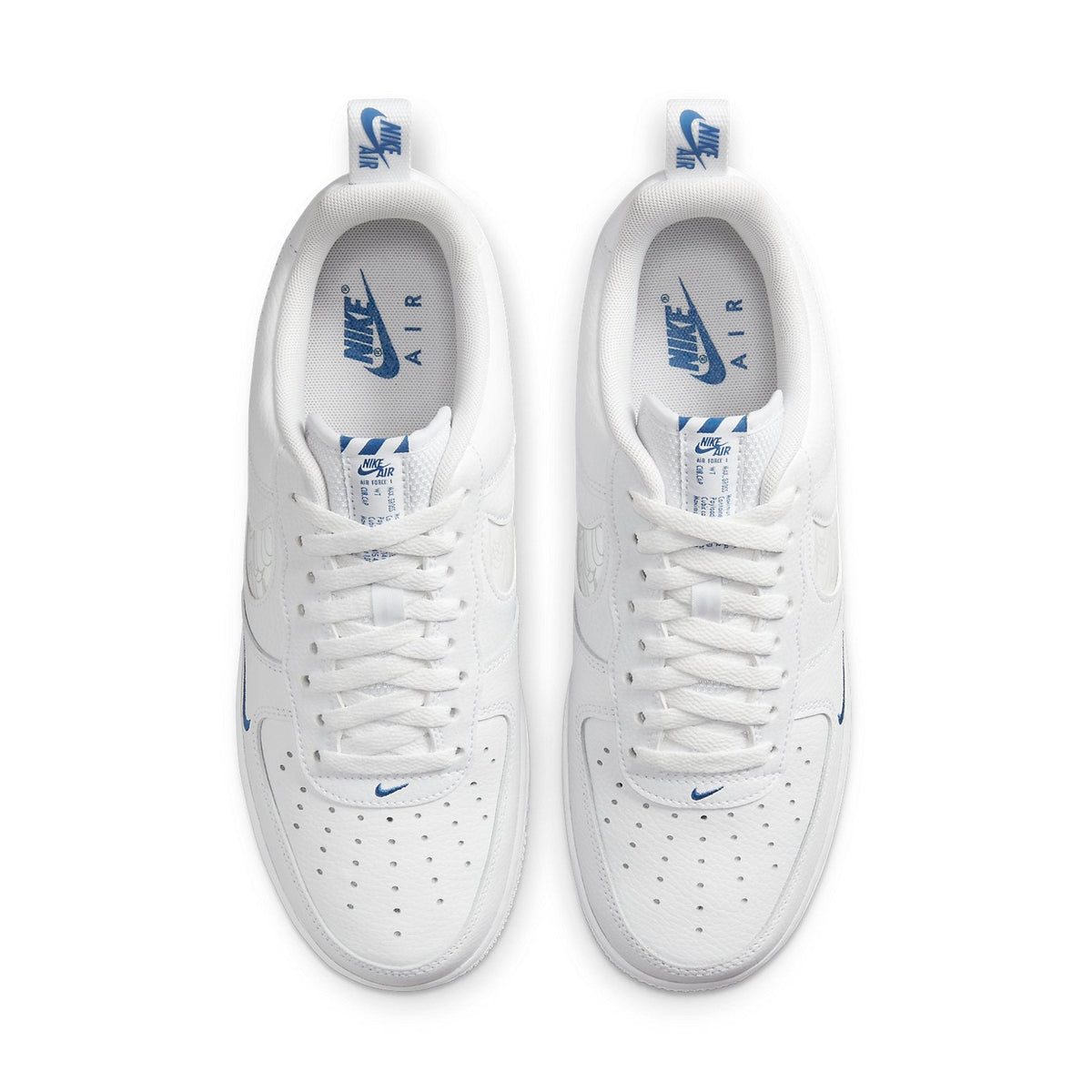 Nike Air Force 1 Low Cut Out 'Reflective Swoosh White Blue' FB8971-100