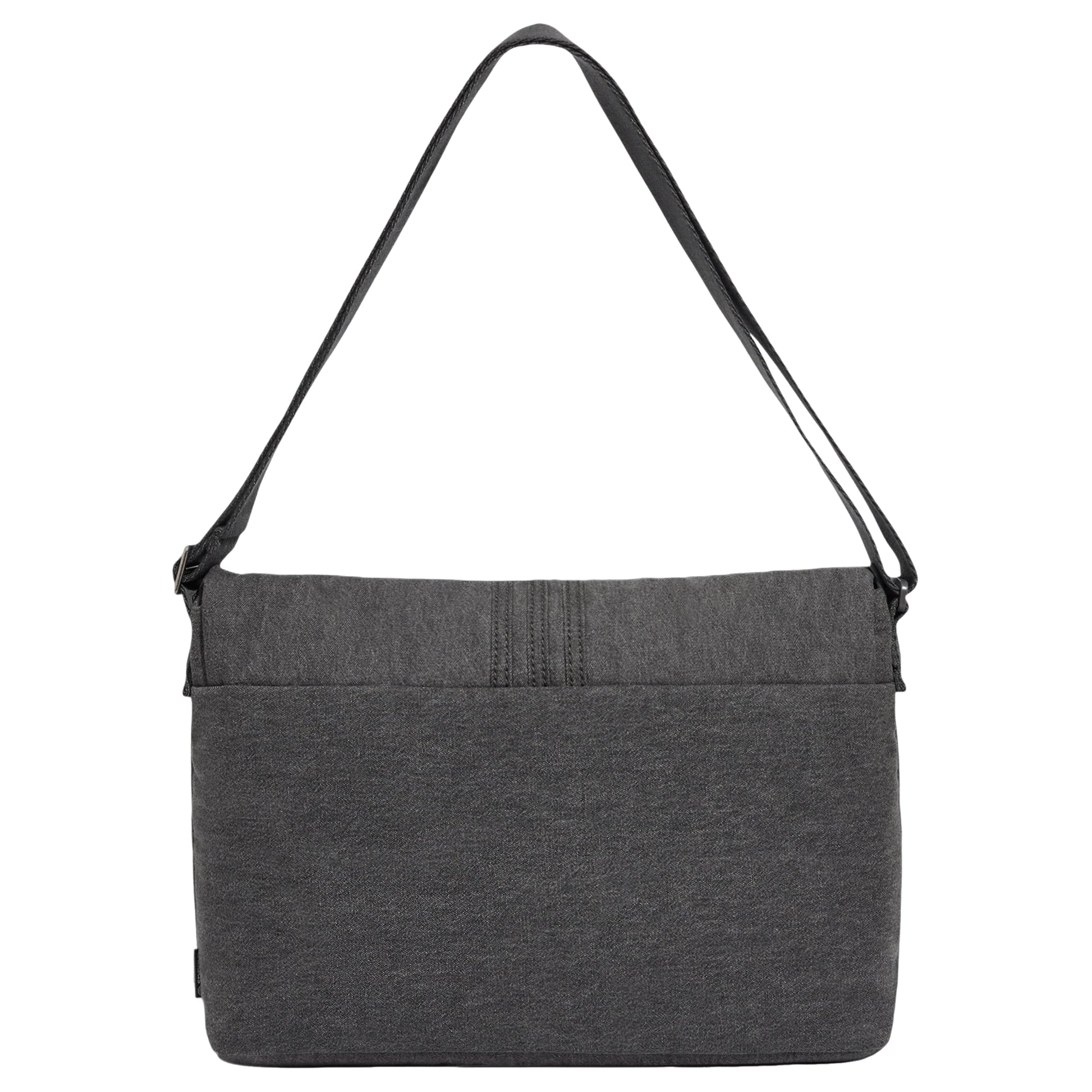 adidas Originals Embossed Trefoil Logo Shoulder Bag 'Charcoal Grey' LD6377