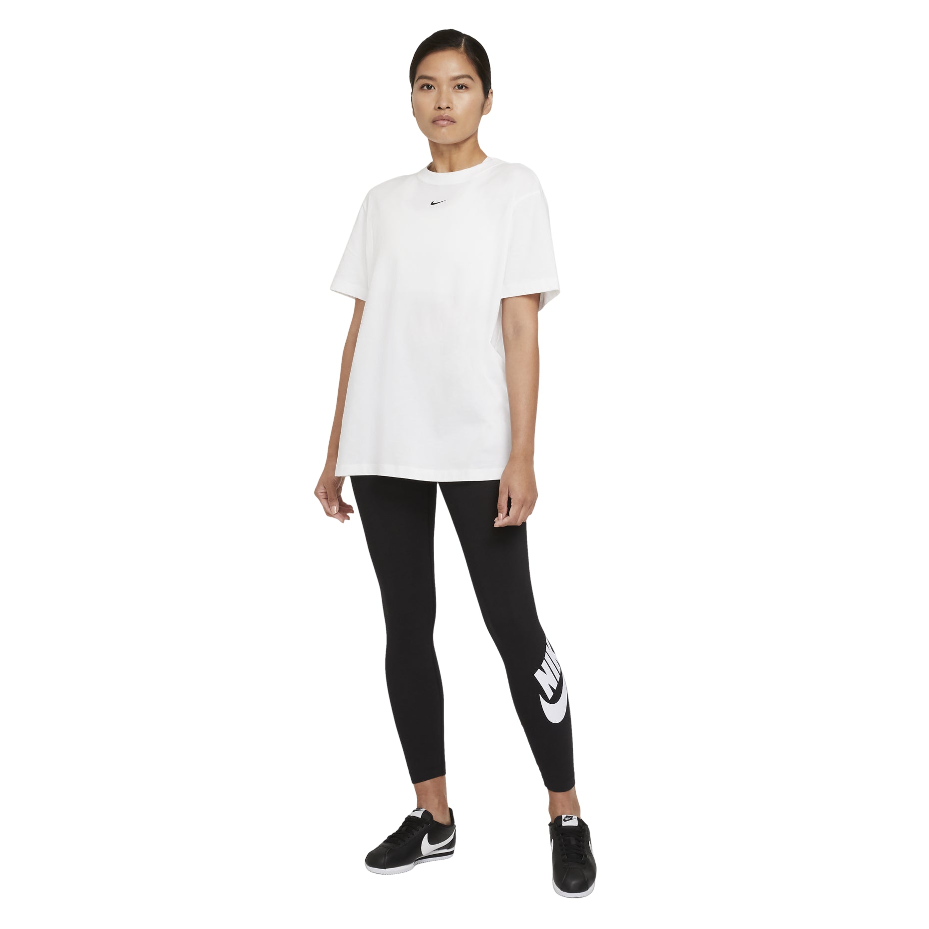 (WMNS) Nike Sportswear Essential Casual Sports High Waist Gym Yoga Leggings Black CZ8529-010