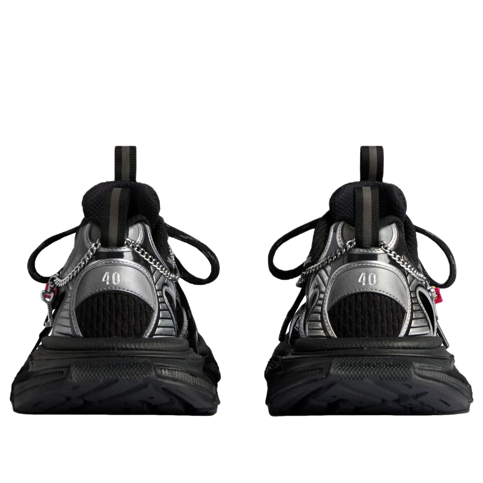 (WMNS) Balenciaga 3XL Sneaker With Charms 'Black Silver' 734731W3XCW1000