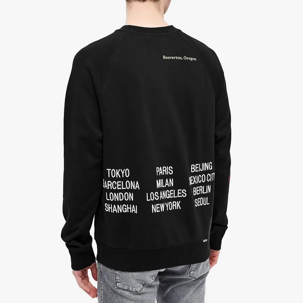 Nike Wordl Tour Crew Sweat Logo 'Black' DD0882-010