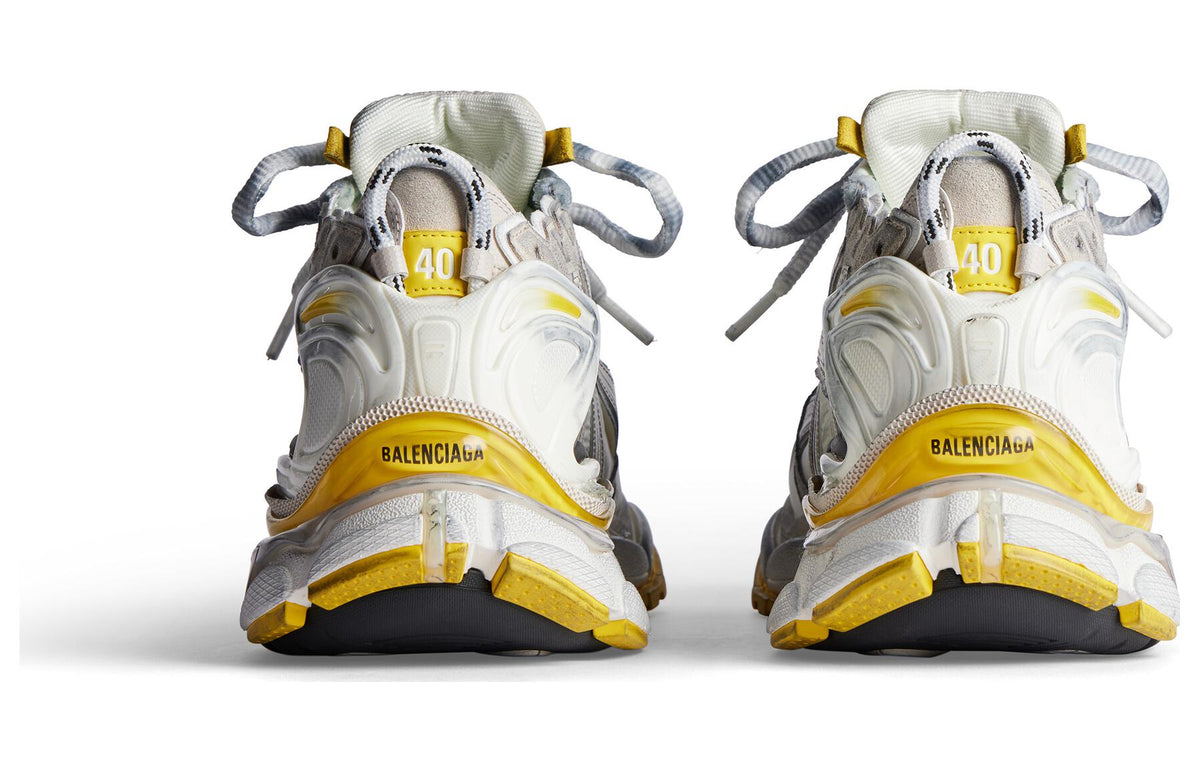 (WMNS) Balenciaga Runner Sneakers 'Beuge White Yellow Nylon and Suede Like Fabric' 772767W3RNY9170