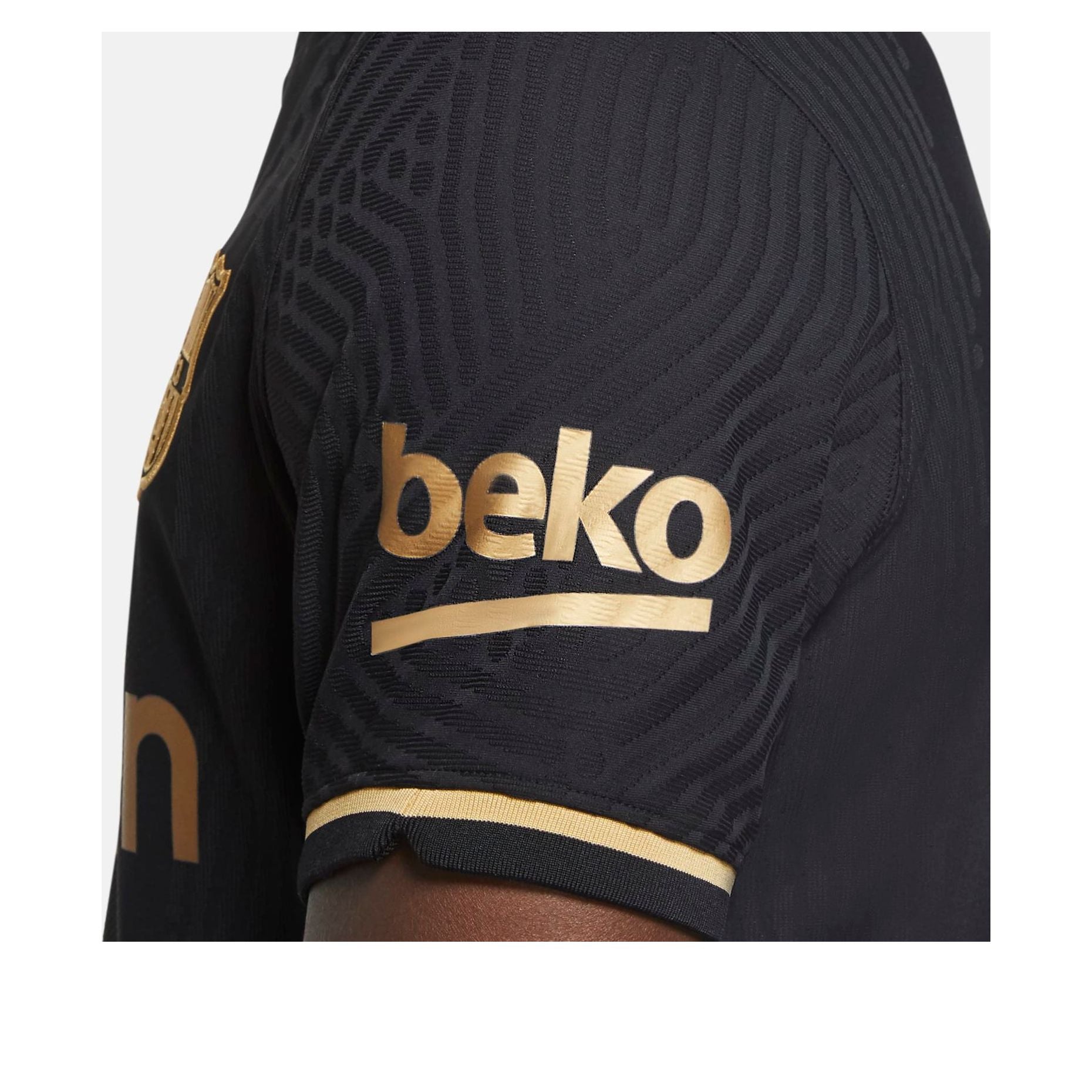 Nike FC Barcelona 20/21 Vaporknit Match Away Jersey 'Black Gold' CD4184-011