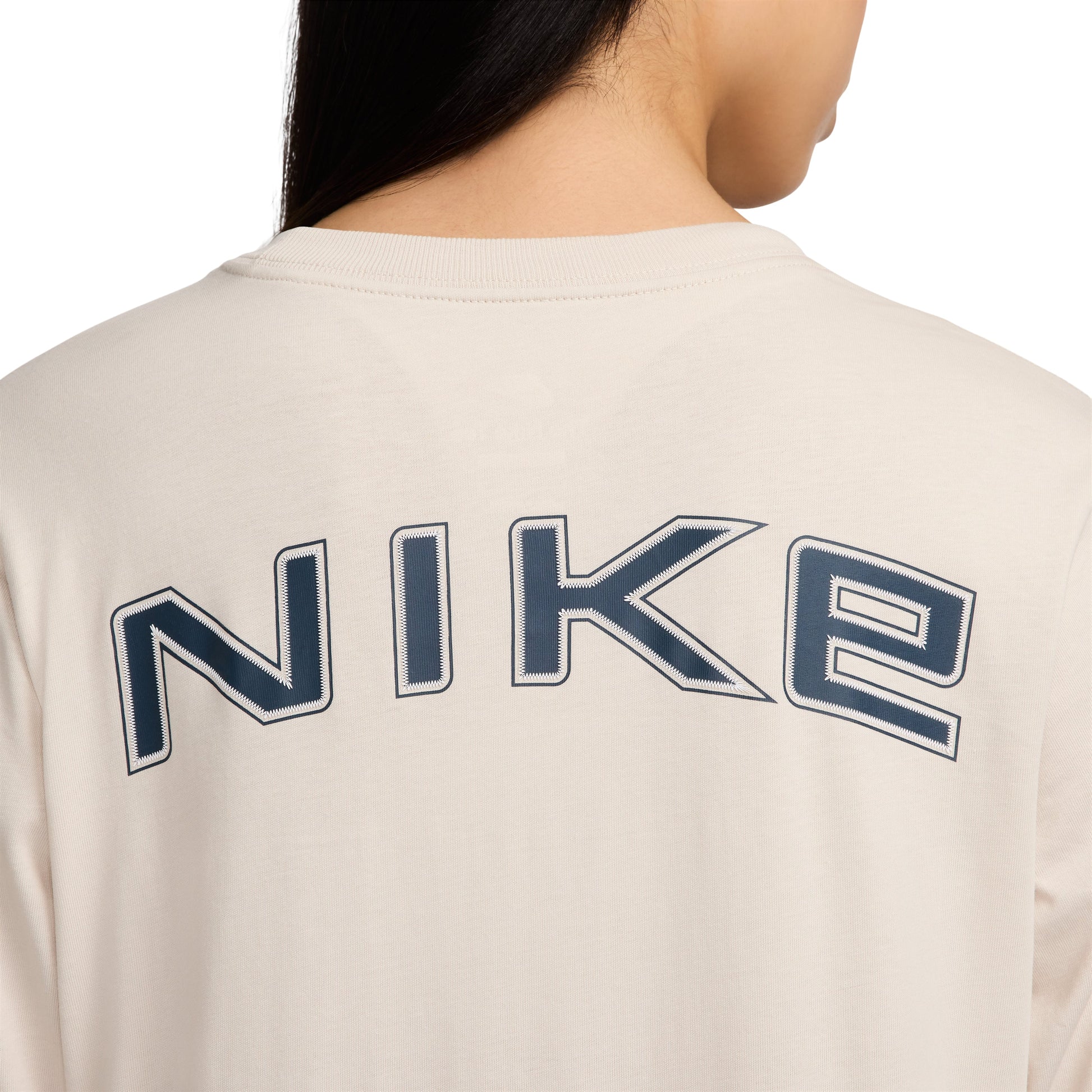Nike Sportswear Loose Long Sleeve T-Shirt Asia Sizing 'Light Orewood Brown' HF0772-104