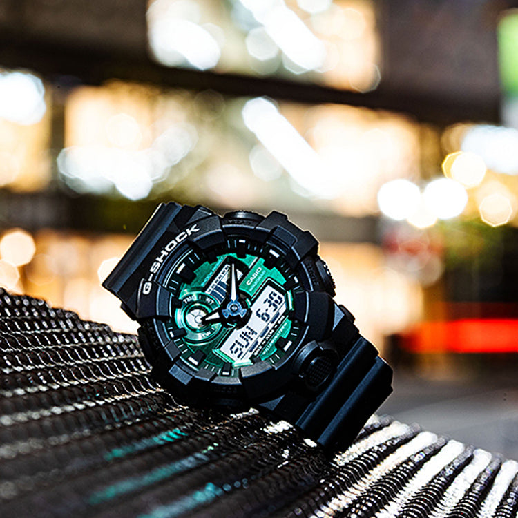 CASIO G-Shock Analog-Digital 'Black Green' GA-700MG-1APR-PERSON