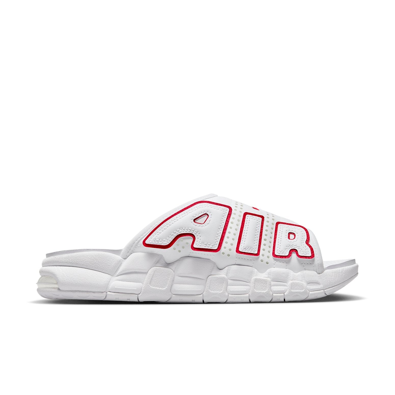 Nike Air More Uptempo Slide 'White Red' FD9884-100
