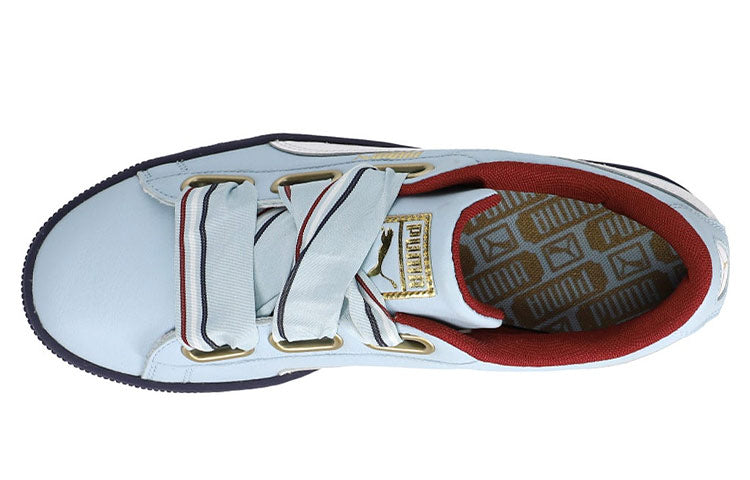 (WMNS) PUMA Basket Heart New School Casual Shoes Blue/Black 367734-02