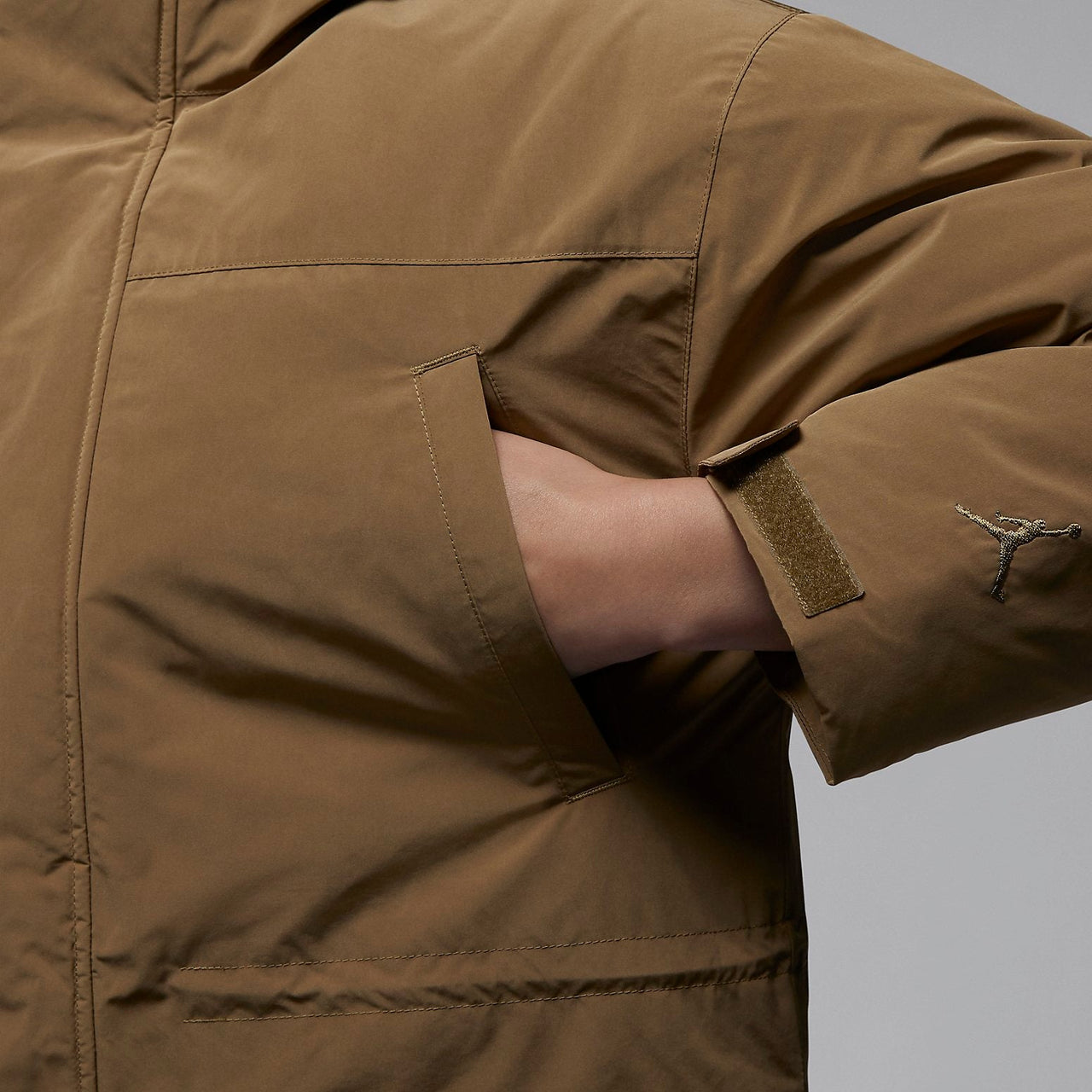 (WMNS) Air Jordan Down Parka Coat 'Tan' FB5086-392