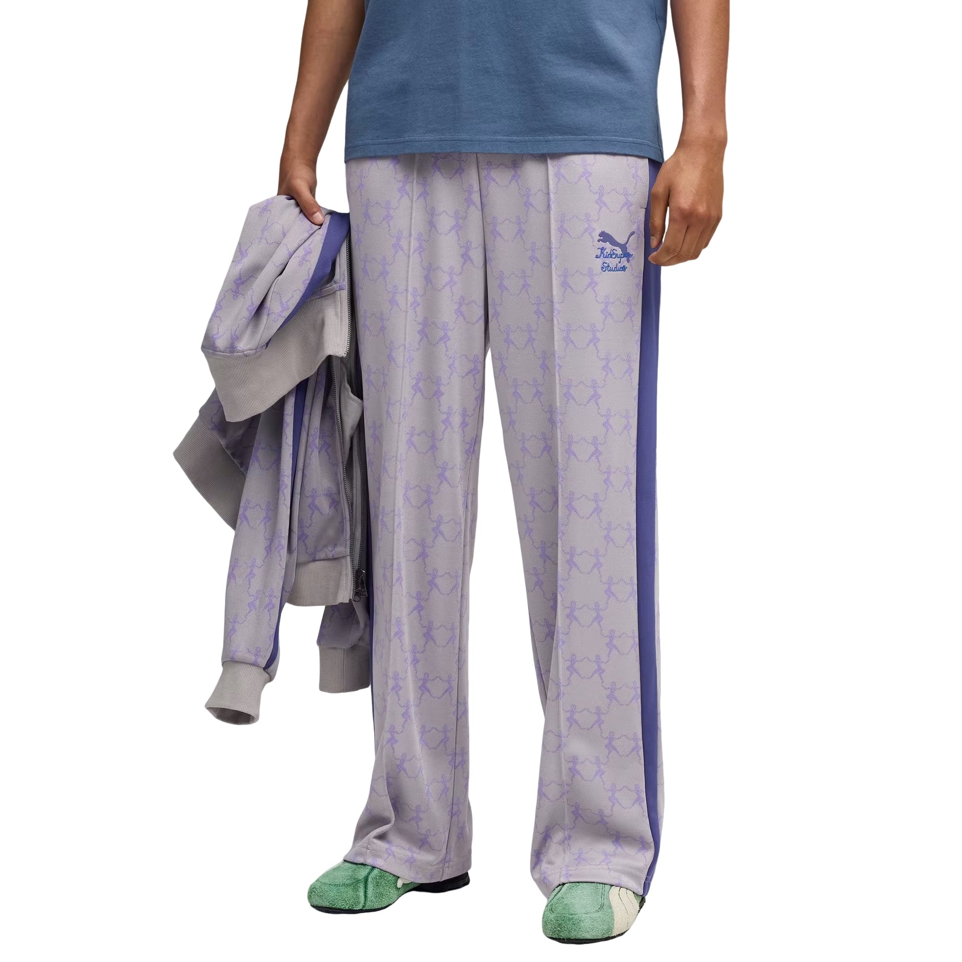 PUMA x Kidsuper T7 Woven Pants 'Gray Echo AOP' 632375-63