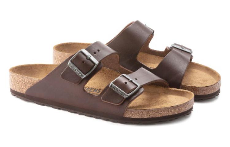 Birkenstock Arizona Grip Natural Leather 'Vintage Wood roast' 1023117