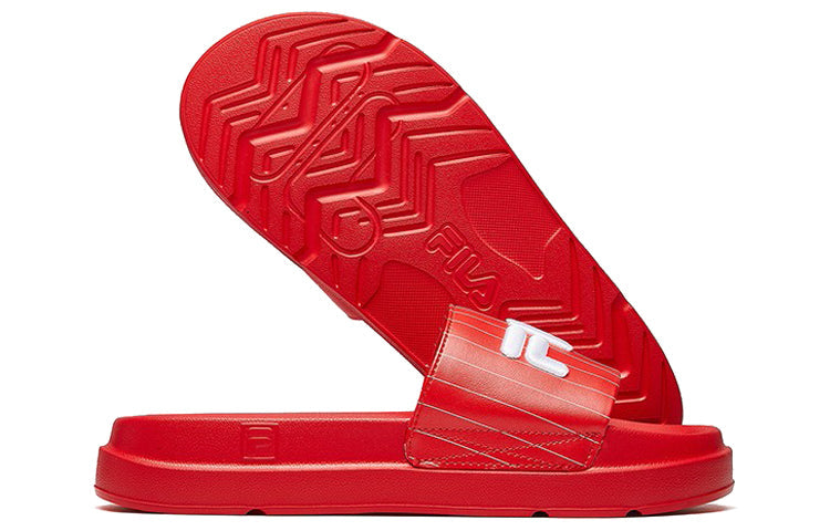 (WMNS) FILA Thick Sole Beach Large Red Slippers F12W024610FRD