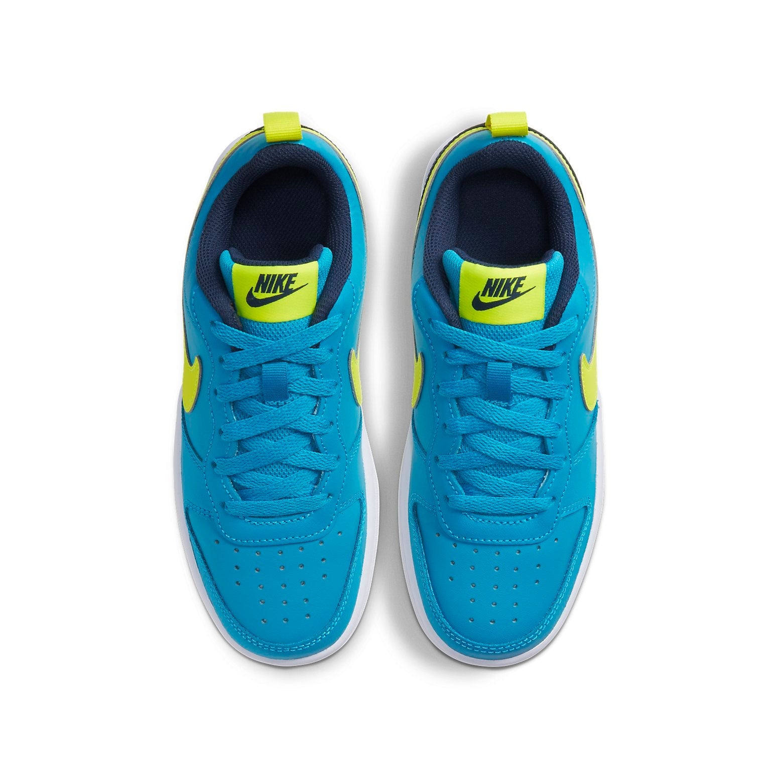 (GS) Nike Court Borough Low 2 'Laser Blue Lemon Venom' BQ5448-400