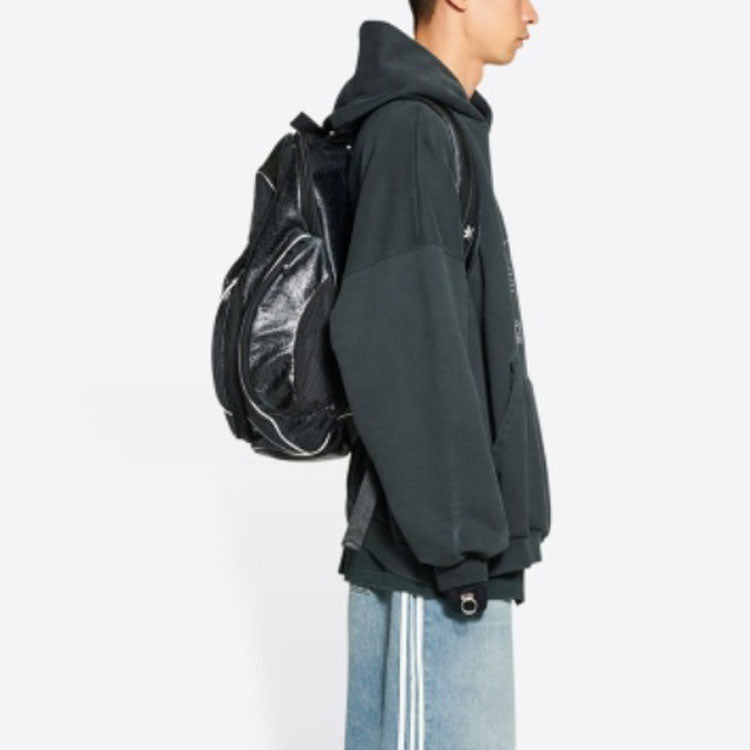 Balenciaga x adidas Logo Oversized Hoodie 'Green White' 712396TNVA93775