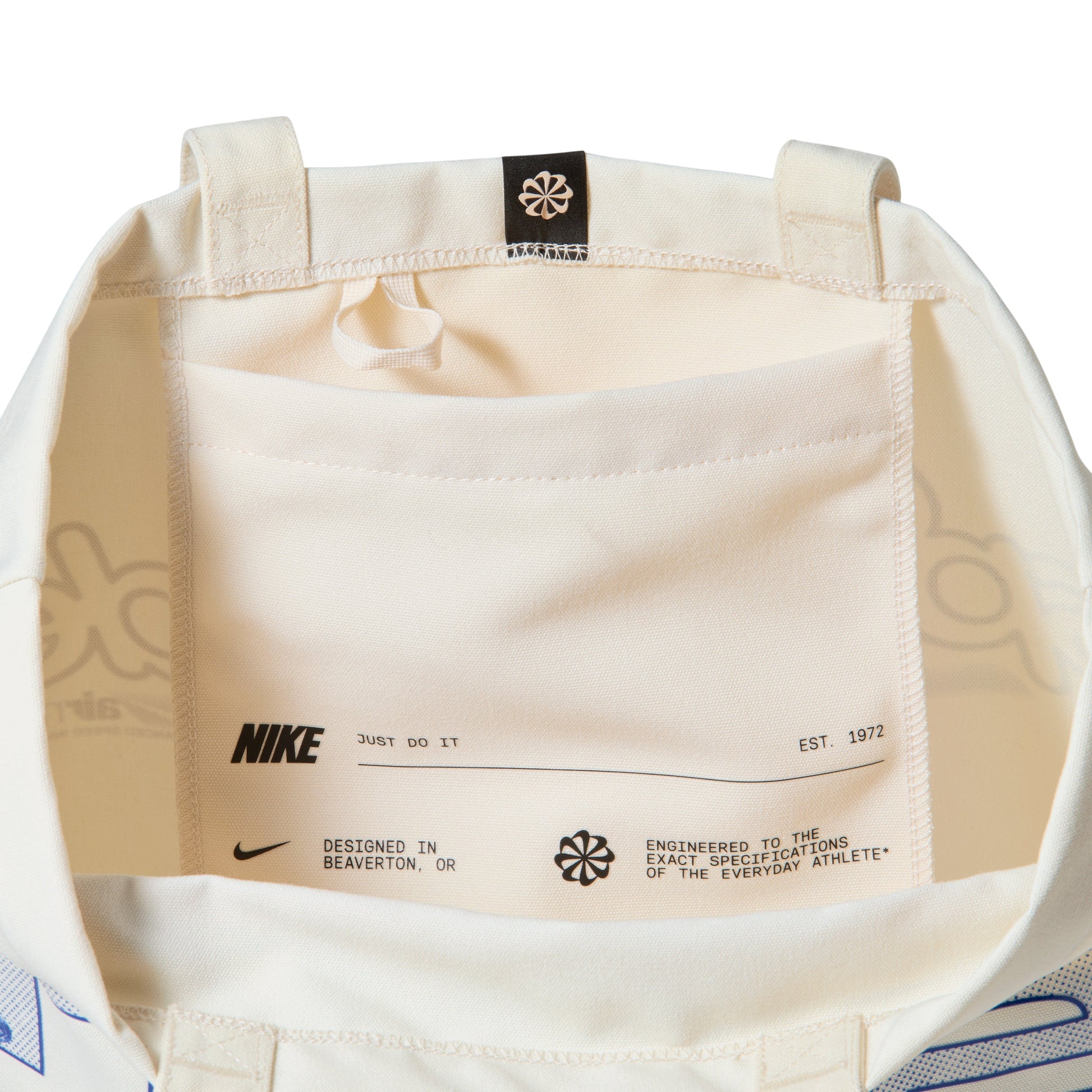 Nike Heritage 2.0 22L Tote Bag 'Natural Natural Old Royal' IQ1222-120