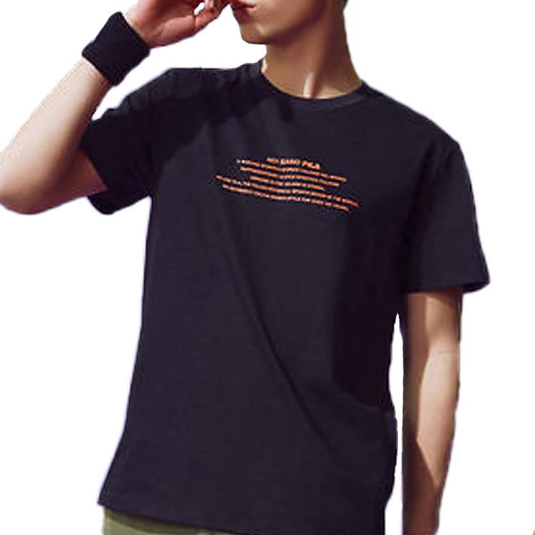 FILA Alphabet Printing Short Sleeve Black T11M021104F-BK