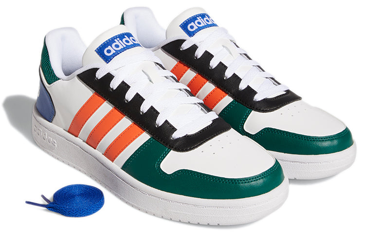adidas Hoops 2.0 'White Green Orange' GY5898
