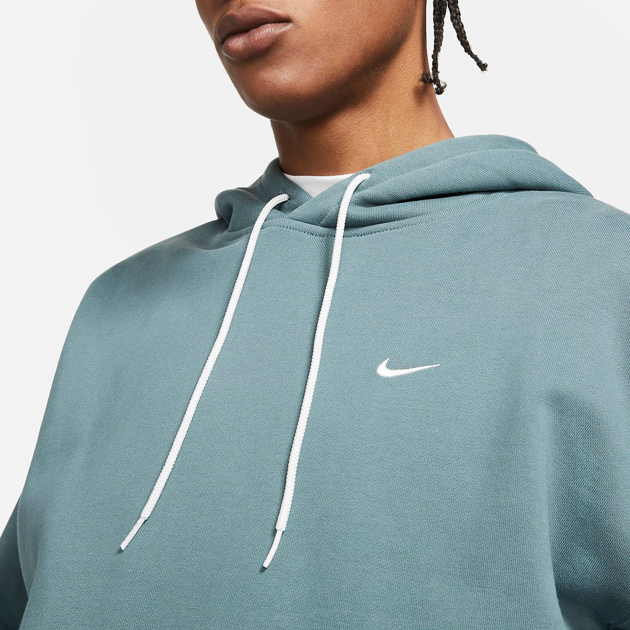 Nike NRG Solo Swoosh Fleece Hoodie 'Lake Green' CV0552-387