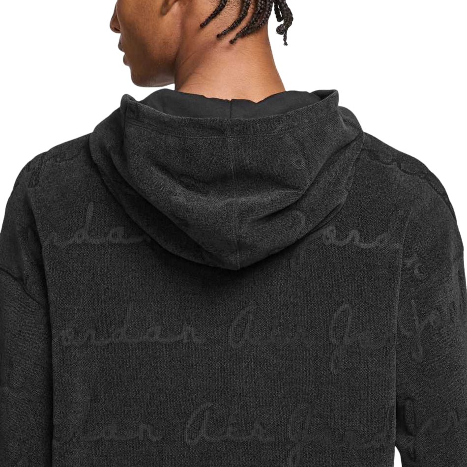 Air Jordan Flight Jacquard Pullover Hoodie 'Black' IF1837-010
