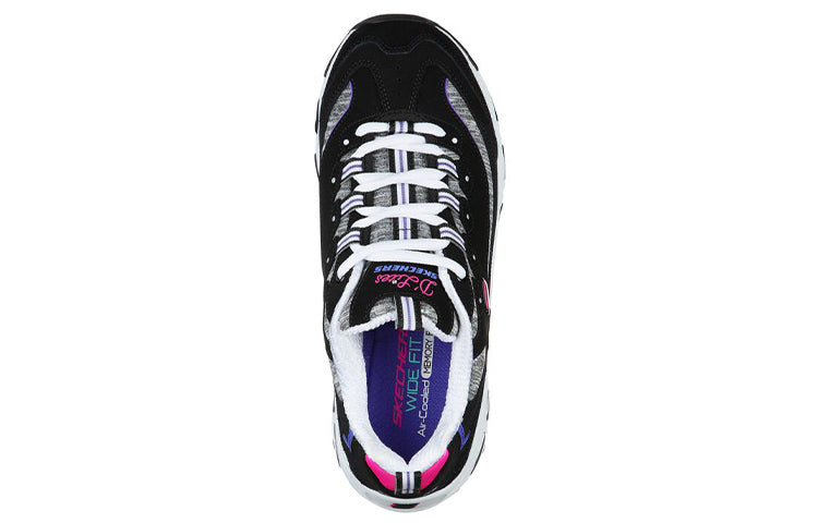 (WMNS) Skechers D'Lites Low-Top Running Shoes Black/Grey 149060-BKPR