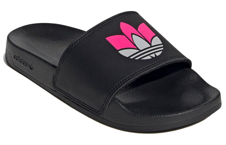 (WMNS) adidas originals Adilette Lite 'Black Pink' FW0540