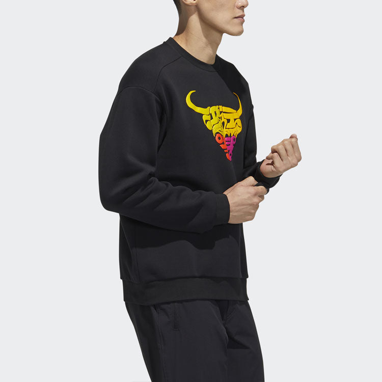 adidas Cny Sweat Casual Sports Round Neck Pullover Black GN9462