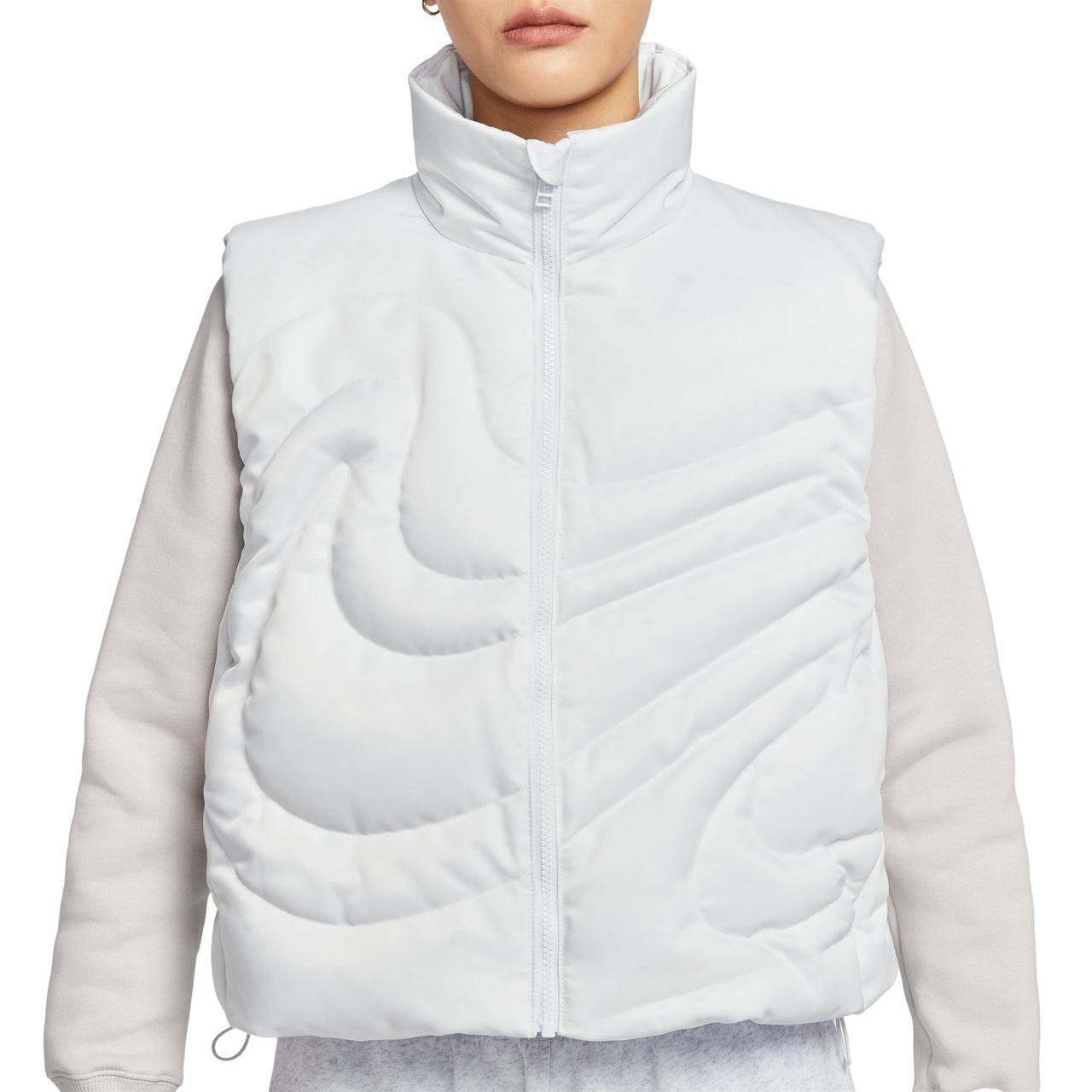 (WMNS) Nike Sportswear Swoosh Series Oversized Down Vest 'Summit White'  IH8008-121