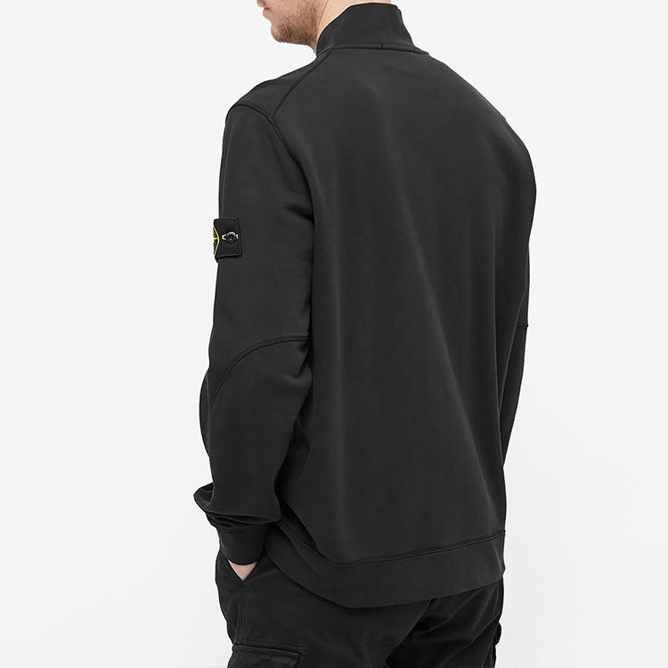 STONE ISLAND Garment Dyed Bomber Jacket 'Black' 741560351-V0029