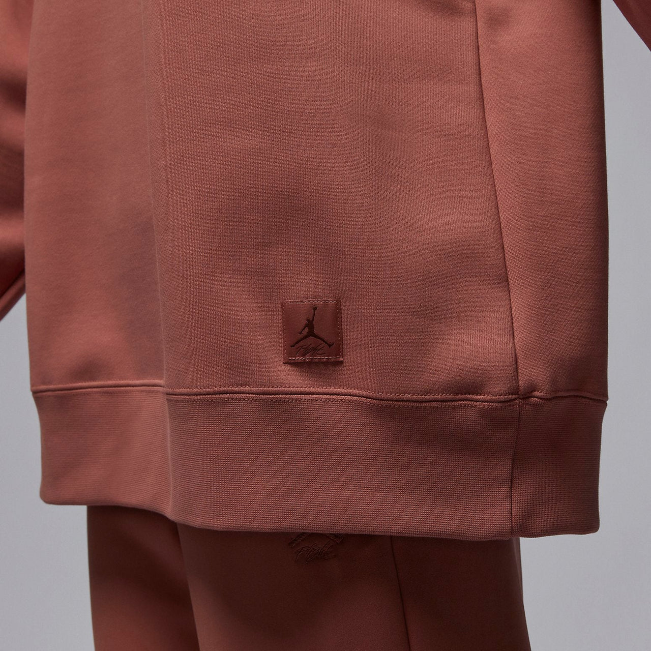 (WMNS) Air Jordan Flight Fleece Crew-neck Sweatshirt 'Sky J Orange' FB5117-810