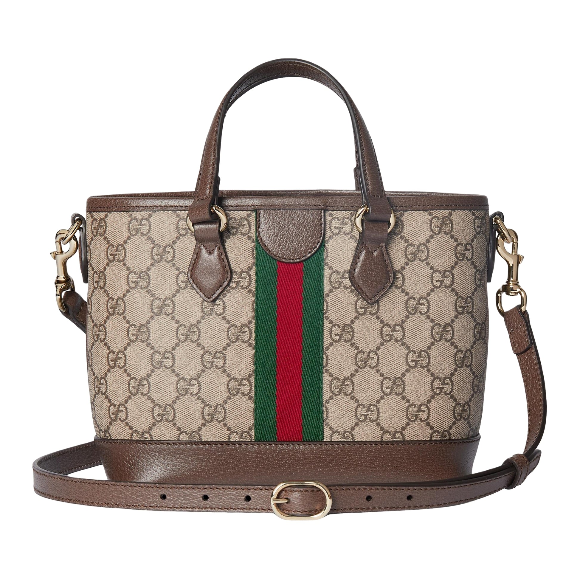 (WMNS) Gucci Ophidia Small Tote Bag 'Beige Dark Brown' 836848-FAE0J-9867