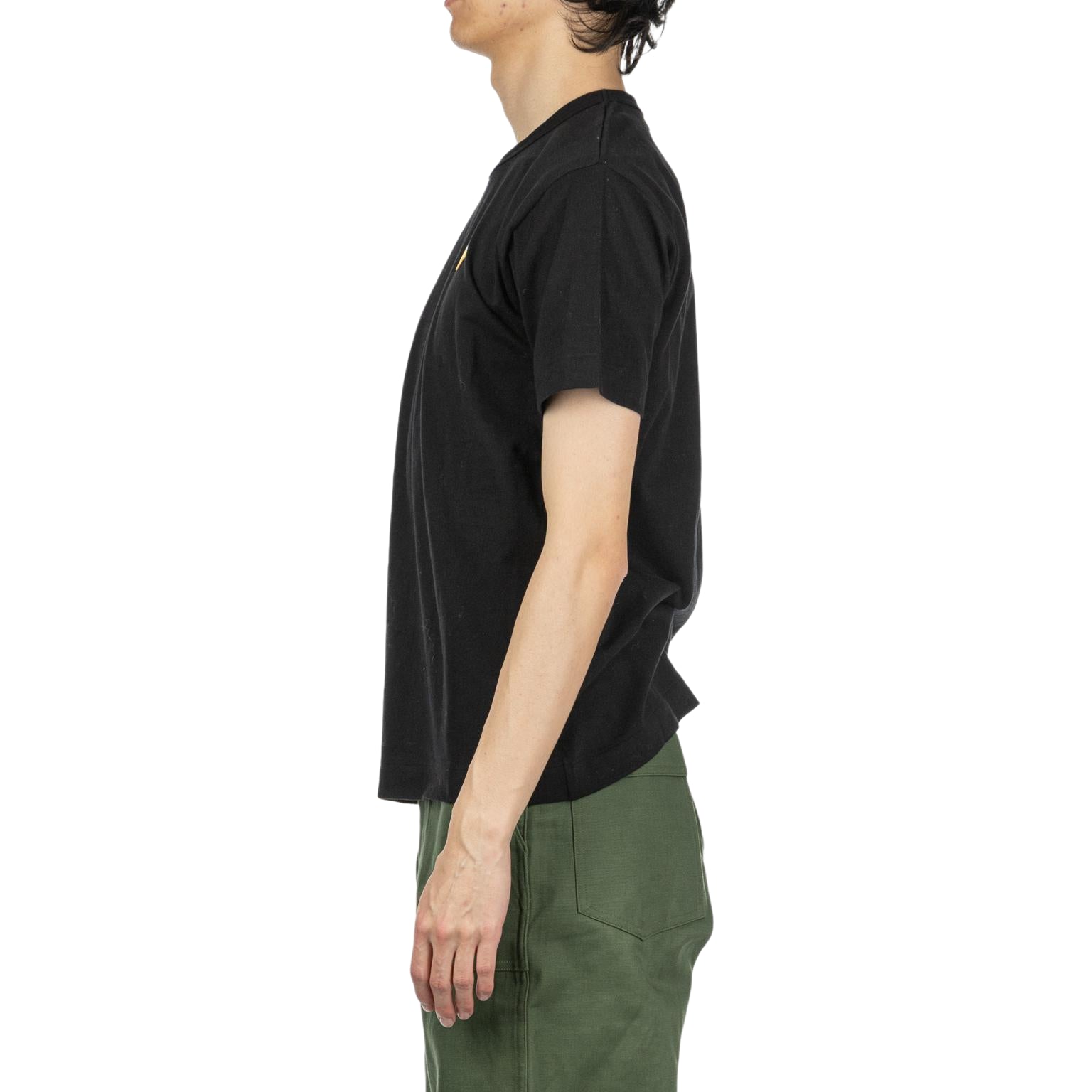 COMME des GARCONS PLAY SS25 Gold Heart T-Shirt 'Black' AX-T216-051-1