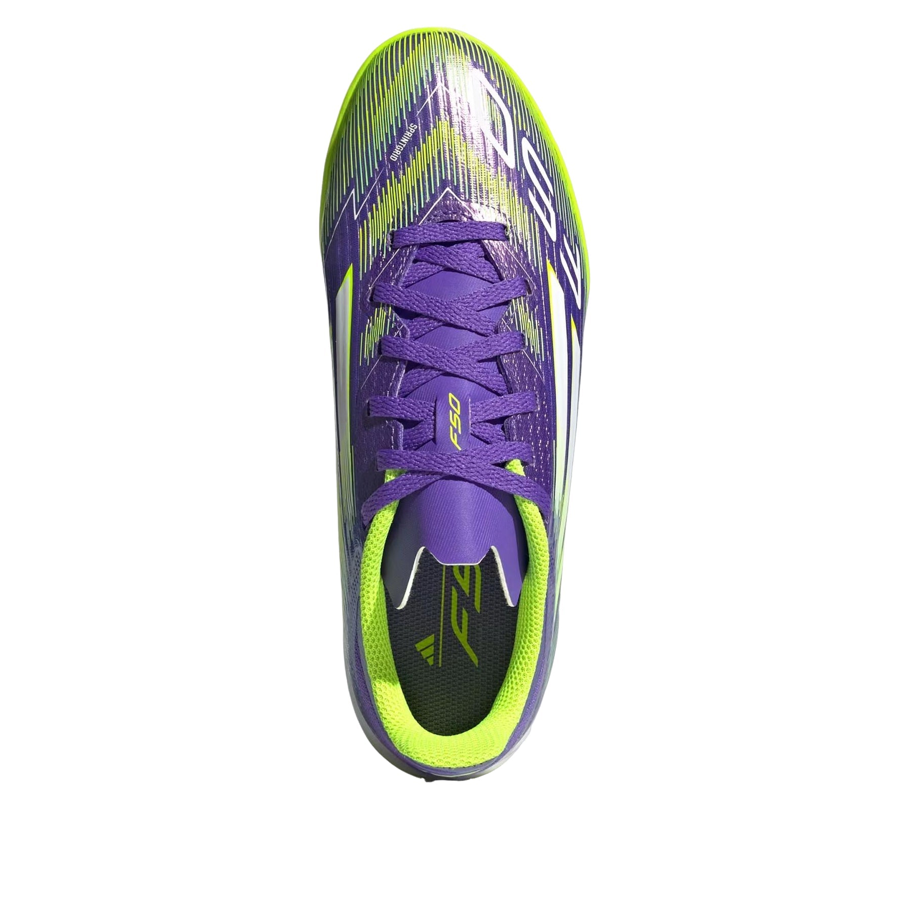 (GS) adidas F50 League Indoor 'Purple Rush Cloud White Lucid Lemon' JH7750