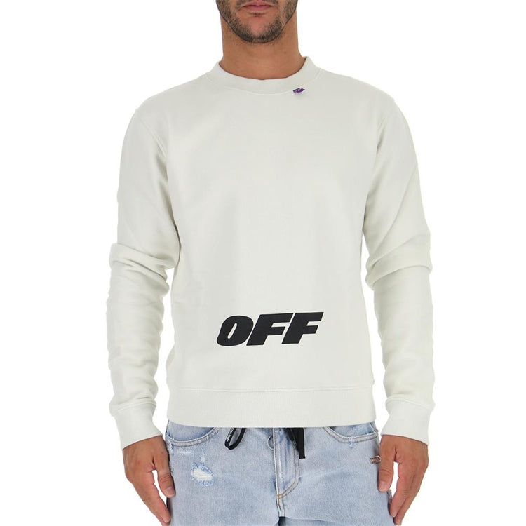 Off-White logo Printing Pullover Round Neck Version White OMBA025E18192003-210