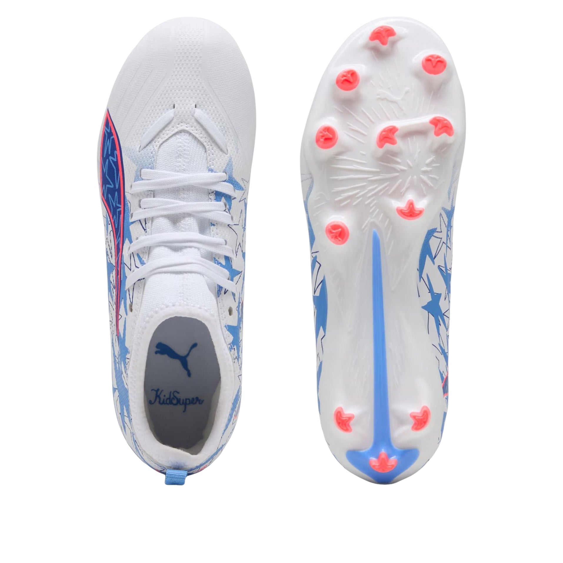 (GS) PUMA x Kidsuper x Christian Pulisic Ultra 6 Match FG/AG 'PUMA White Pink Lilac Dusky Blue' 109399-01