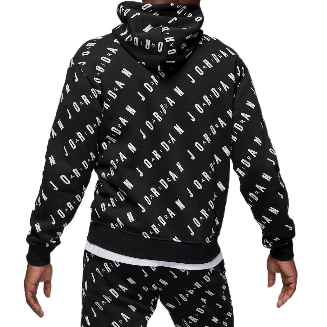 Air Jordan AOP Fleece Pullover 'Black White' DV7640-010
