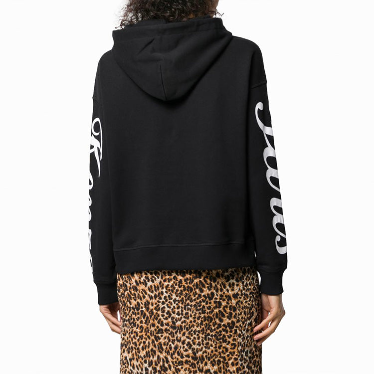KENZO Tiger Embroidered hooded Sports Unisex Black F962SW765972-99
