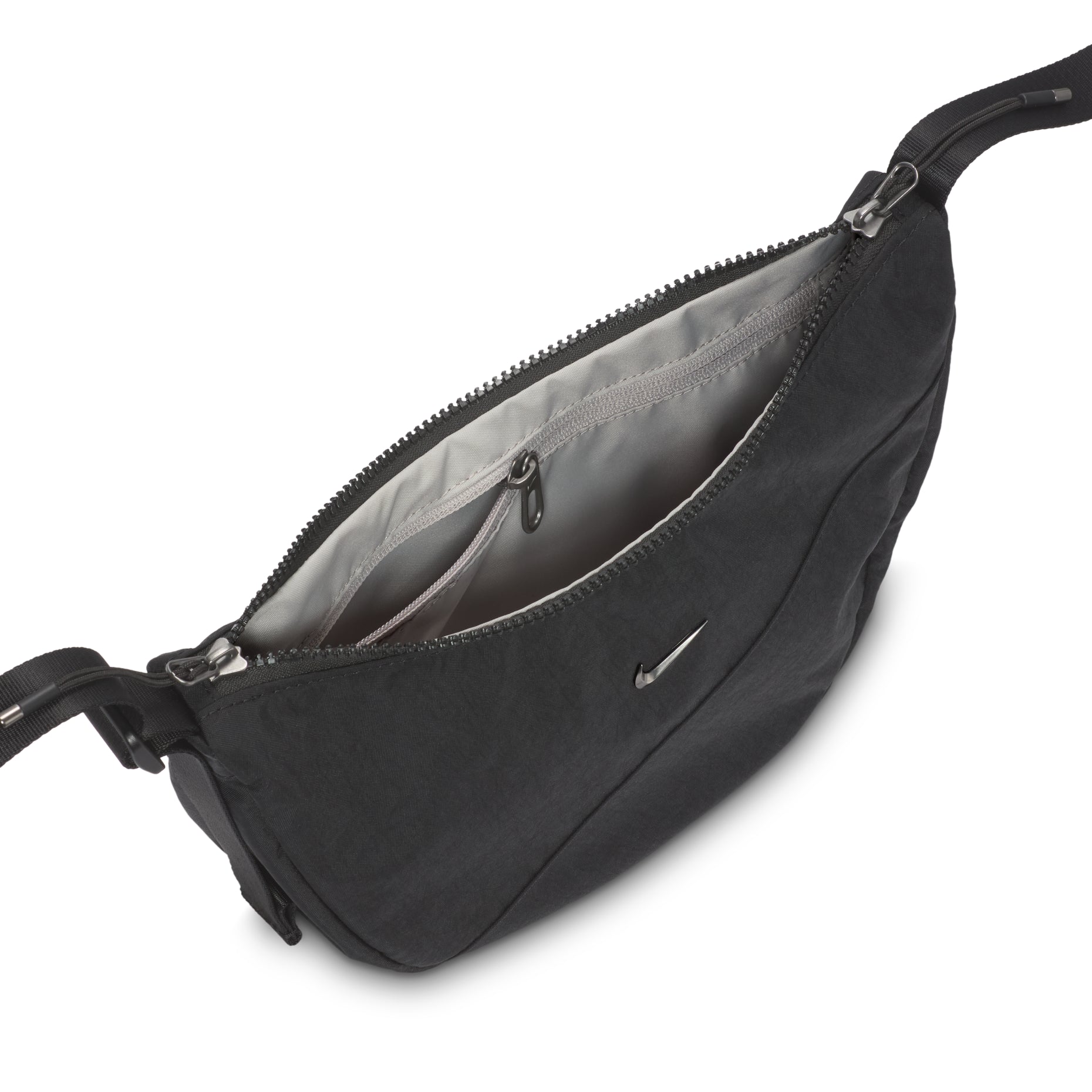 Nike Aura 4L Crescent Crossbody Bag 'Black Gunmetal' HQ4370-013