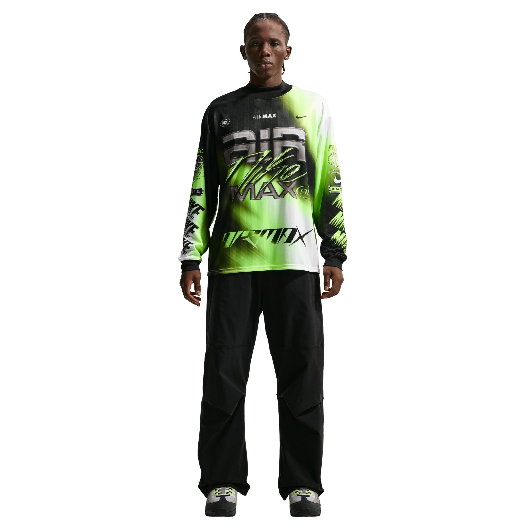Nike Culture of Football Dri-FIT Long-Sleeve Soccer Jersey 'Volt Black White' IQ1015-702