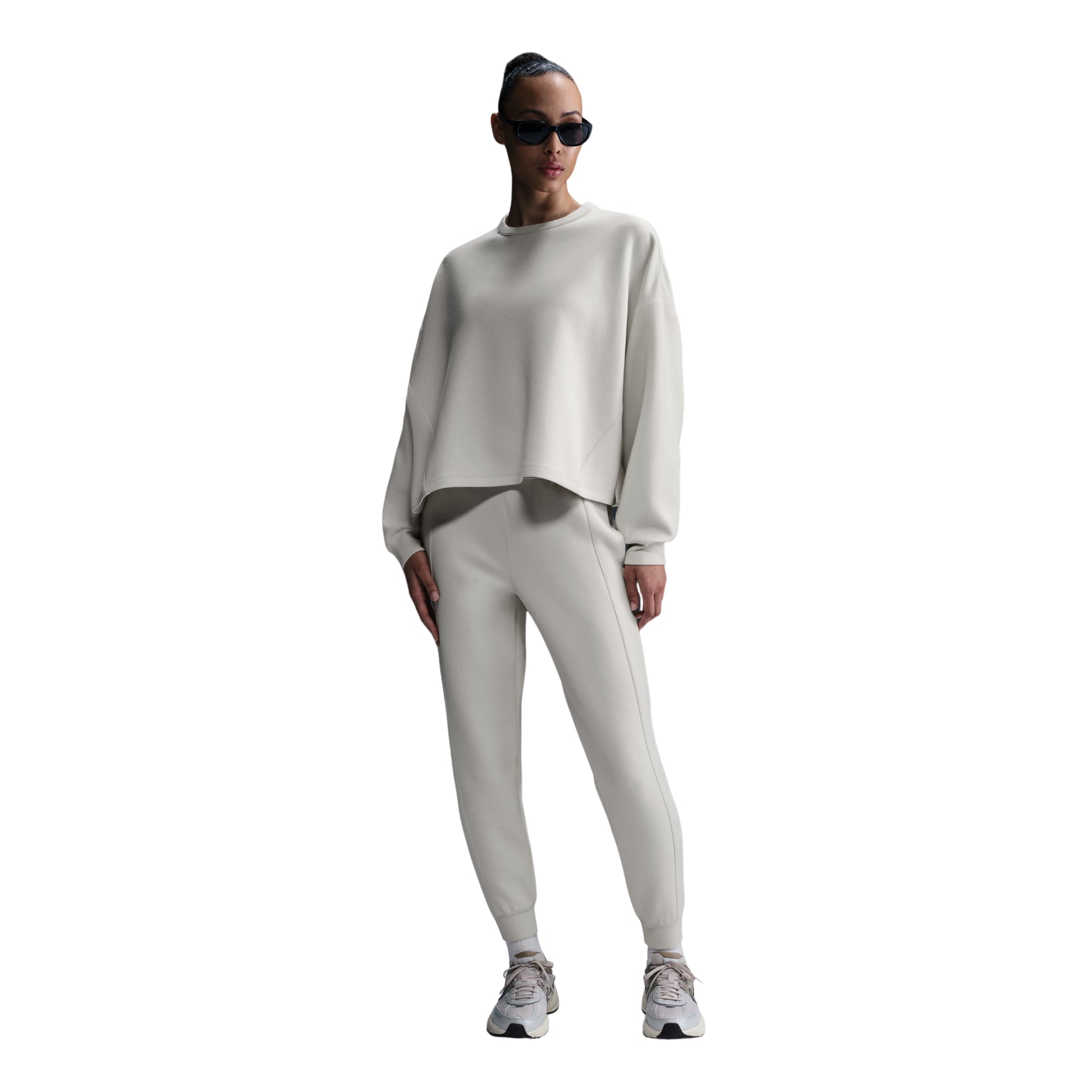 (WMNS) Nike 24.7 ImpossiblySoft Dri-FIT Wide Crew T-Shirt Loose Fit 'Light Orewood Brown' HQ8194-104