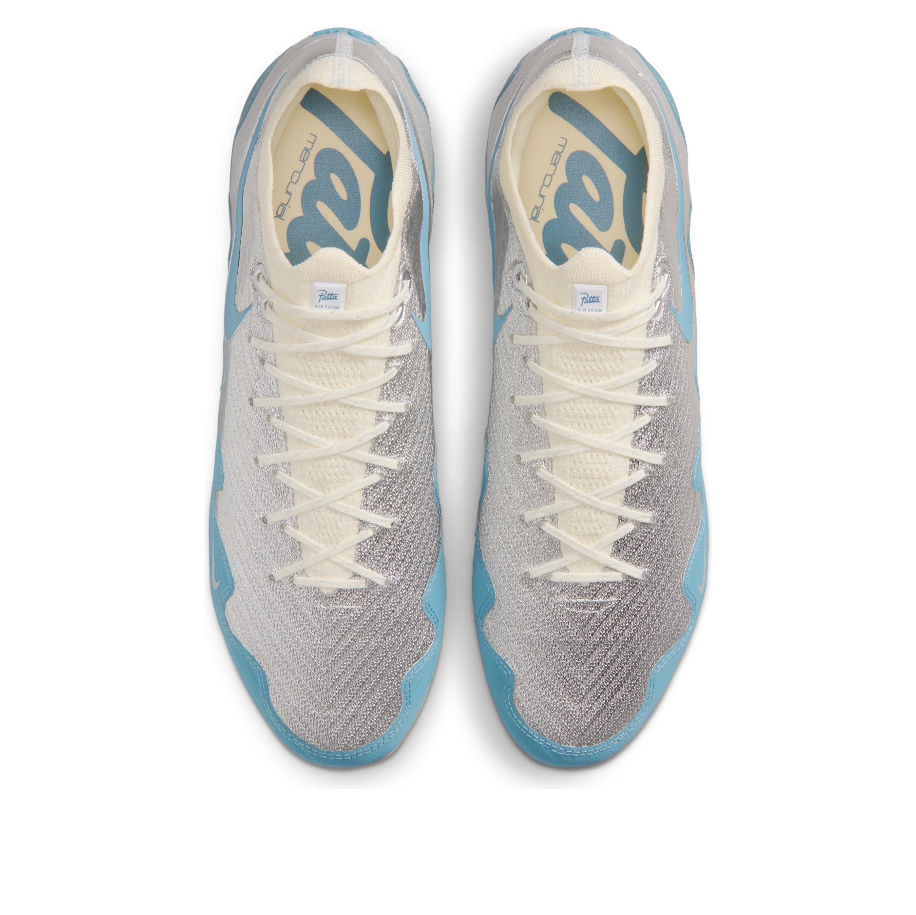 Nike x Patta Mercurial Zoom Vapor 16 Elite FG SE 'Noise Aqua Metallic Silver' IQ3365-002