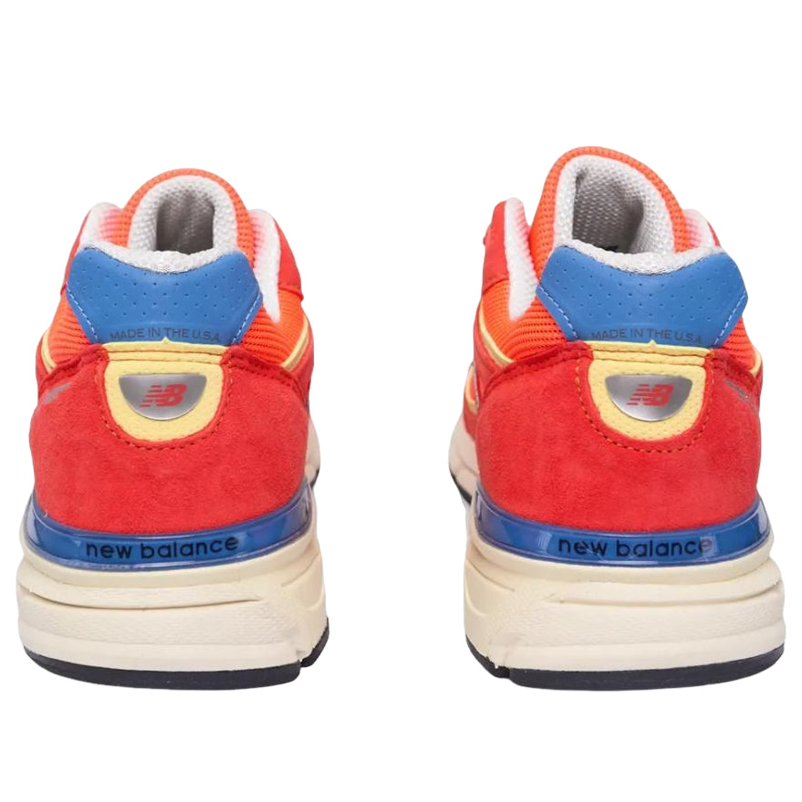 New Balance 990v4 Made in USA 'Urgent Red Maize Sea Stone' U99076B