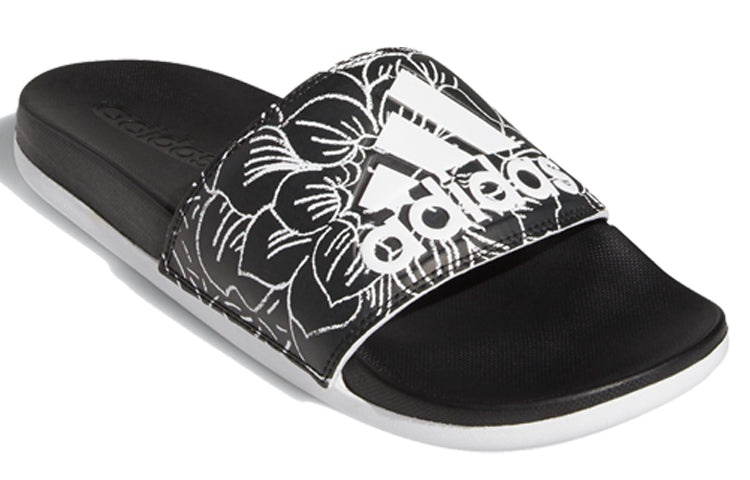 (WMNS) adidas Adilette 'Black White Purple Tint' FV6331