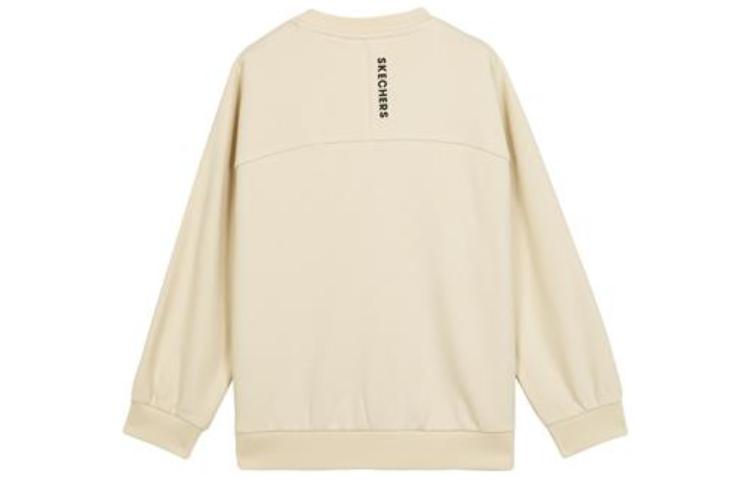 (GS) Skechers Letter Printed Crew Sweater 'Orange White Black' L122B005