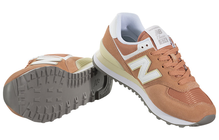 (WMNS) New Balance 574 Series Low-Top Grey/Orange WL574ESF
