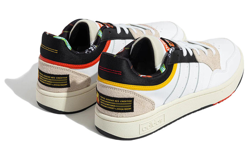 adidas x Sesame Street x JF NEO HOOPS 3.0 'White Black Beige' FZ5959