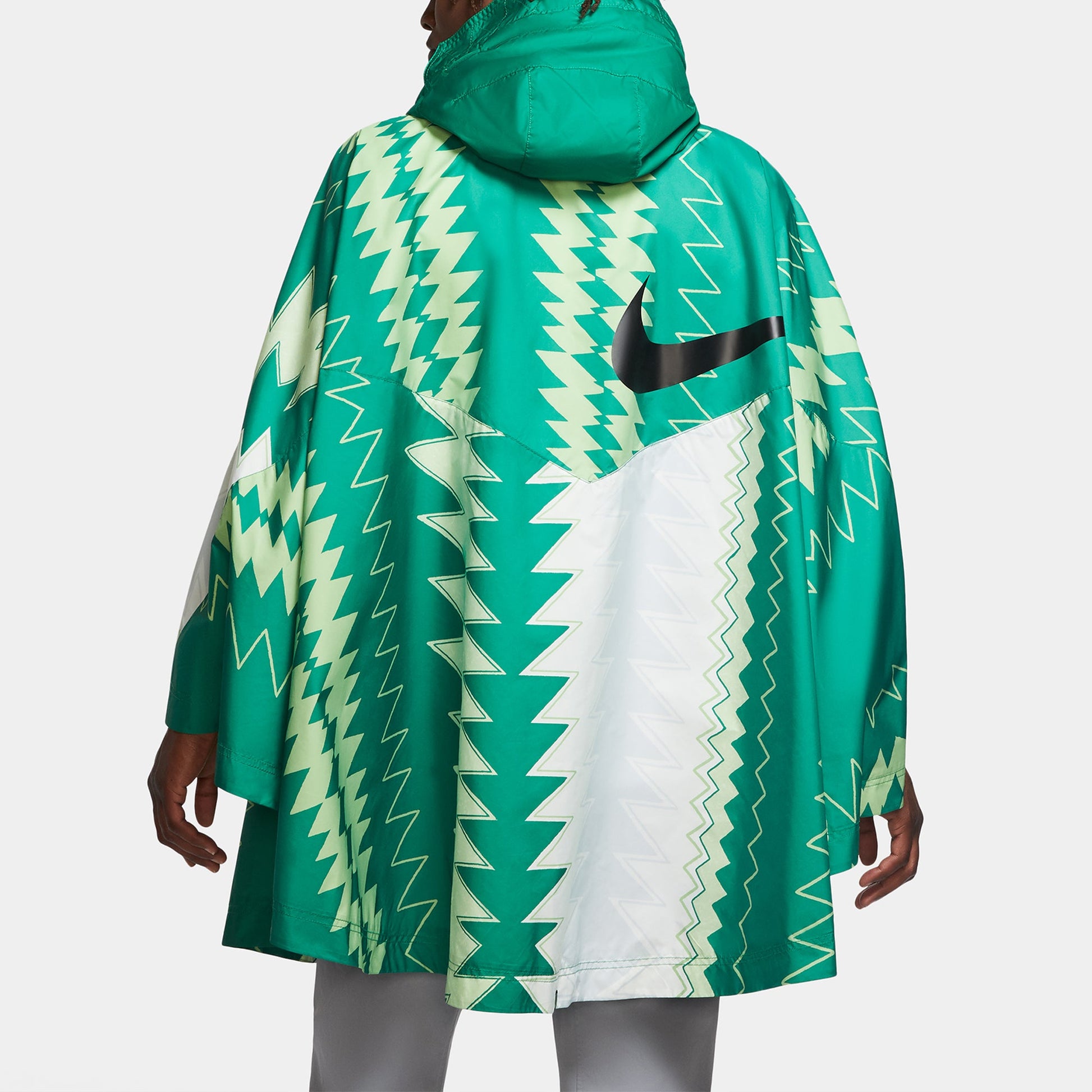 Nike MENS Nigeria Half-zipper Tat Hooded Jacket Green CU1405-302