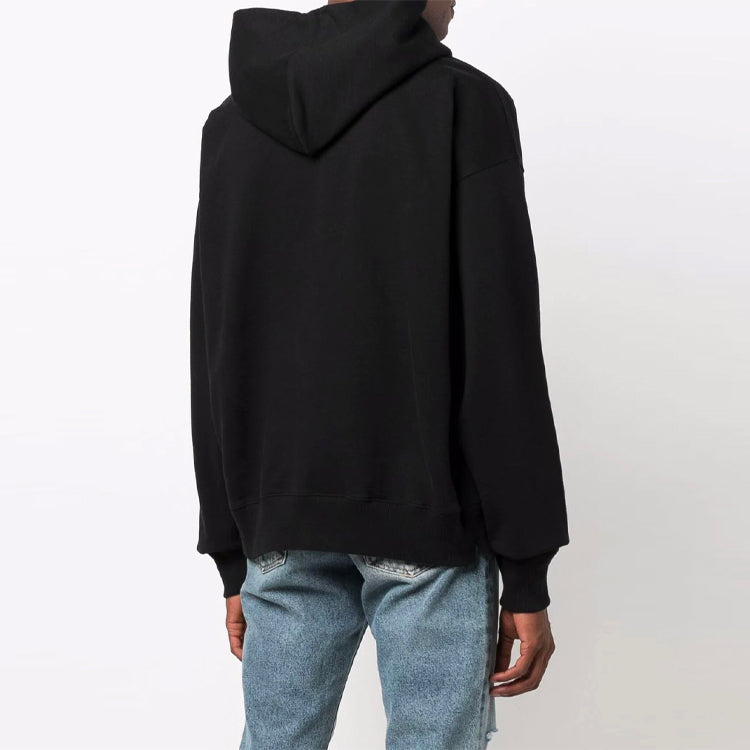 Men's Off-White FW21 Logo Pattern Loose Fit Black OMBB085F21FLE0011001