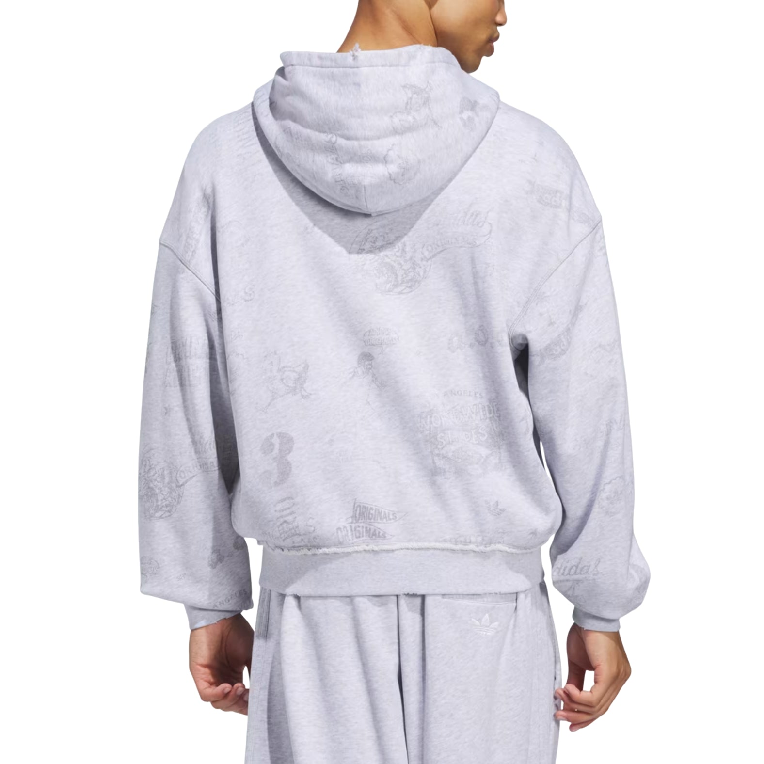 adidas AOA Full Zip Hoodie Asia Sizing 'Light Grey Heather' KT7888