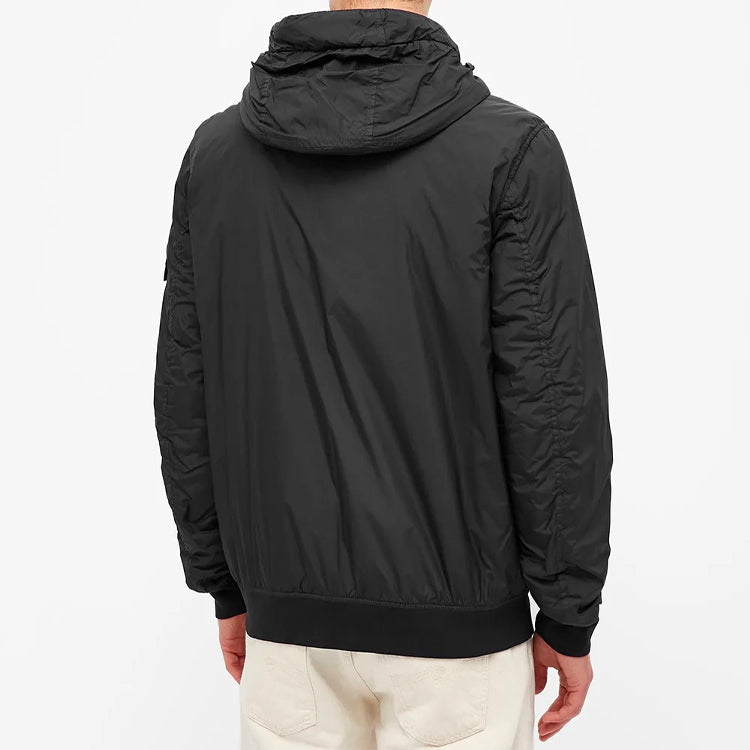 STONE ISLAND Crinkle Reps Pocket Detail Down Jacket 'Black' 751542223-V0029